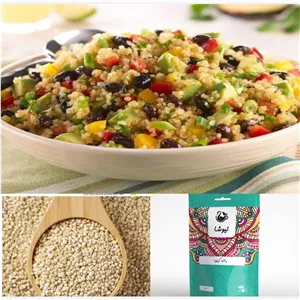 دانه کینوا و خاویار گیاهی 