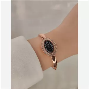 ساعت النگویی نگین دار بیضی zido