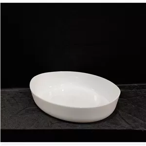 تابه بیضی ساده گلدن اپال سفید M متوسط 