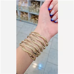 النگو زنانه رنگ ثابت طلاروس ضد حساسیت تک عددی