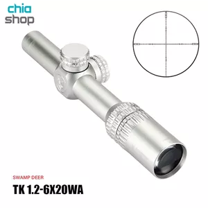دوربین تفنگ سوامپ دیر TK 1.2-6x20 WA سیلور (قسطی)-(پس کرایه)