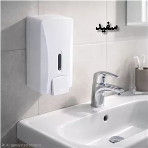 پمپ مایع دستشویی دیواری مدل چسبی کد 1LW RST