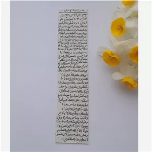 حرز امام علی (ای کنوش) روی پوست آهو
