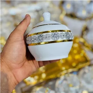 قندان چینی نگین دار درجه یک
