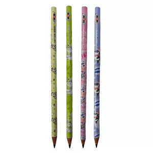 مداد مشکی ام جی ام طرح کارتونی کد 150162 مجموعه 4 عددی(علم گستر)