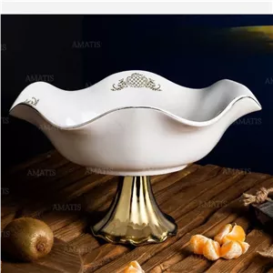 کشکول بزرگ سرامیکی لب طلا آرتور کد 3126 ارسال رایگان