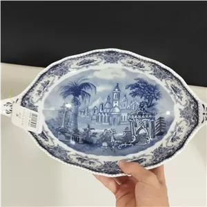 کشکول بیضی چینی پایه دار آکسفورد کد 820326 ارسال رایگان