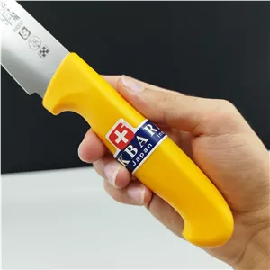 چاقو آشپزخانه اکبری دسته زرد مدل P723 بسته 1 عددی ارسال رایگان