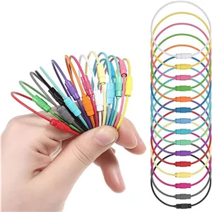 کارابین فلزی CMSIMI10 بسته 10 عددی وزن 6 گرم ابعاد 15x0.15x0.15 سانتیمتر