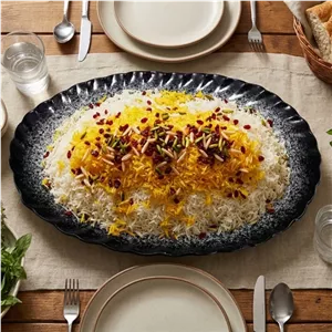 دیس پلو خوری ملورین مشکی سایز 40 کد 3166 با ارسال رایگان