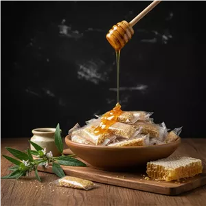 کنجد عسلی اعلا( کنجدبار مقوی) 500 گرم