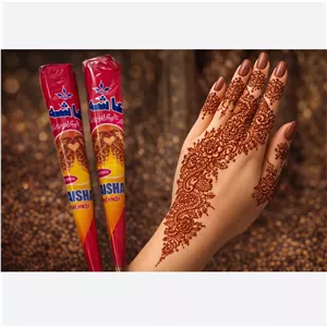 حنا طراحی قهوه ای  دو عددی