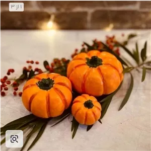 کدو تنبل دکوری سفره شب یلدا در 3سایز، پک 3تایی