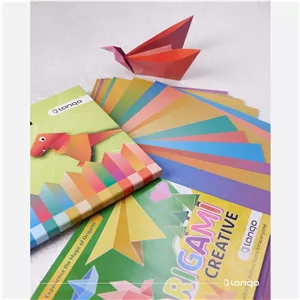 کاغذ اوریگامی 60 برگی لانگو مدل فانتزی(رنگی)