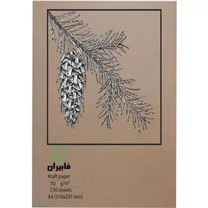 کاغذ کرافت A4 فابیران کد 70A4 بسته 250 عددی EED