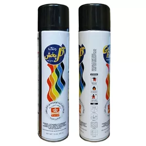اسپری رنگ مشکی مات گل پخش کد 300 حجم 300 میلی لیتر بسته 2 عددی Z4D