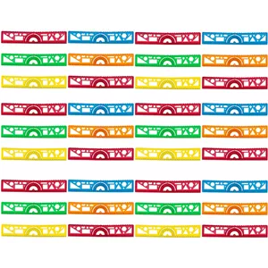 خطکش 30 سانتیمتری مدل نقاله دار ژله ای بسته 36 عددی G9W 