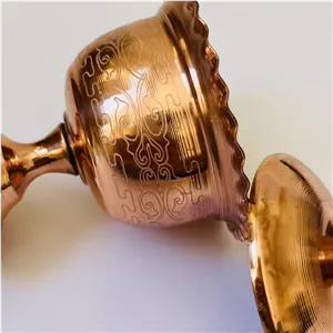 قندان مسی مدل لب چین کد ZH395.2 HEJ