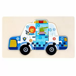 پازل آموزشی 10 تکه مدل Police Car JYV