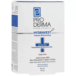 پن کرمدار هیدراوست پرودرما_Hydravest Creamy Syndet Bar