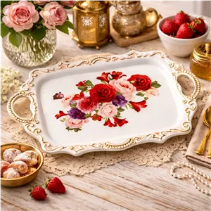 سینی ملامین طرح گل کد 6