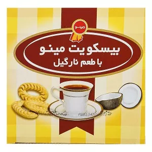 بیسکویت با طعم نارگیل 700 گرمی مینو 6260100103832