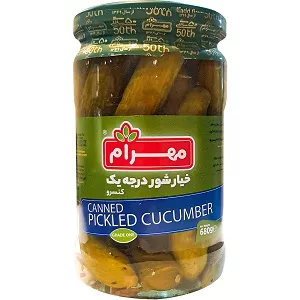 خیارشور درجه یک مهرام - 6261198000522