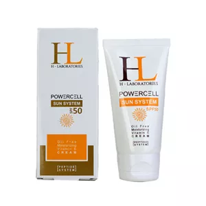کرم ضد آفتاب اچ ال مناسب برای انواع پوست SPF 50