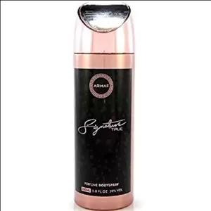 اسپری بدن زنانه سیگنیچر ترو آرماف حجم 200میل ( مشابه لانویت ترزور)