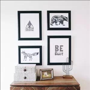 قاب عکس دکوراتیو مجموعه 4 عددی 