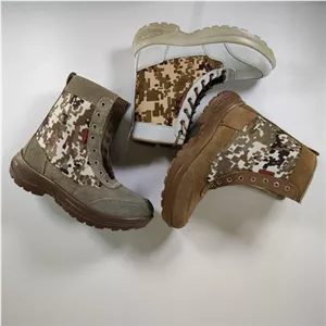 کفش پوتین پاراشوت مردانه کفش کار و کوهنوردی و کوهستان ساق دار مدل زیپی فروش عمده و تکی کد 1610