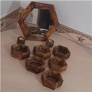 هفتسین چوبی مدل شش ظلعی