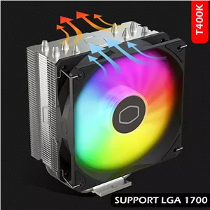 خنک کننده پردازنده کولر مستر مدل T400k ARGB LGA1700