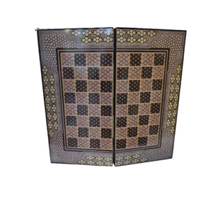 شطرنج مدل D695 چوبی 50x50x3 سانتی متر با کیف همراه