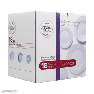 اقساطی و ارسال رایگان سرویس 18 پارچه دینووا ساینا طرح گرد مدل ورژن 6