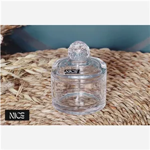 قندان کریستال ساده استوانه ای متوسط