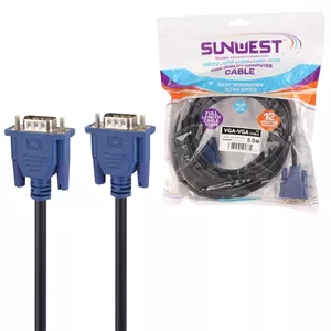 کابل VGA 3+4 سان وست Sunwest طول 5 متر