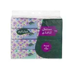 دستمال کاغذی فول تایم بسته 8 عددی