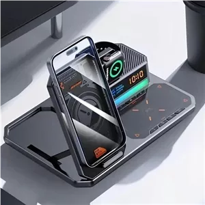 شارژر وایرلس و پایه نگهدارنده گرین لاین 6IN1 Multi Functional Wireless