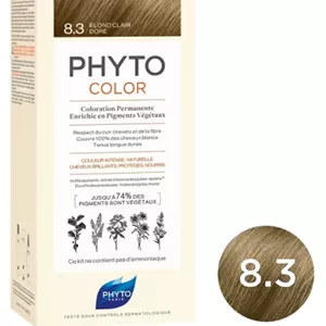 فیتو رنگ مو بدون آمونیاک 8.3 بلوند طلایی روشن light golden blonde