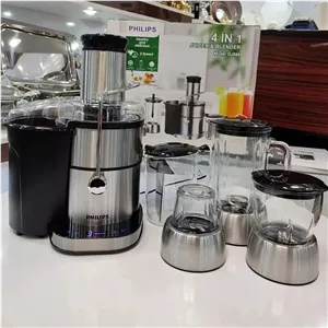 آبمیوه گیری 4 کاره فیلیپس 5سرعته تمام لمس گلو استیل پایه استیل 