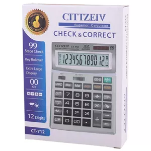 ماشین حساب سیتیزن مدل CT-712 کد 75870197140