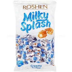 تافی شیری مغزدار میلکی اسپلش روشن – 1000 گرم