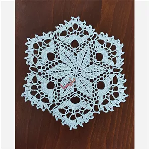 رومیزی قلاب بافی ستاره ملیسا