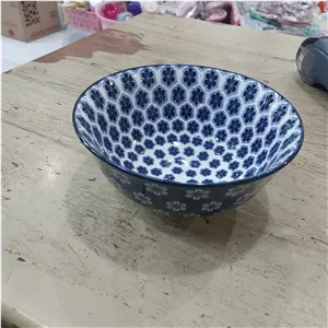 کاسه گل آبی زیبا 5 عددی 