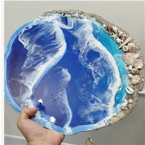 سینی و ست رزین طرح دریا