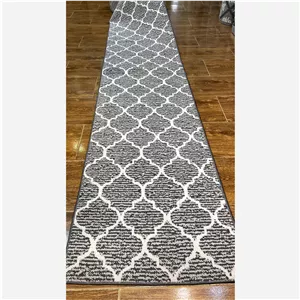کناره گلیم متری برشی طرح مراکشی نقره ای ( طوسی)، سایزموردنظرمشتری، پسکرایه 