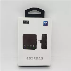 میکروفون یقه ای مدل R10 SINGLE با درگاه اتصال تایپ سی 6F9