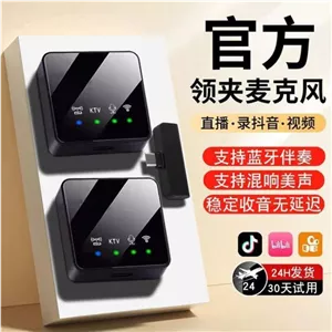 میکروفون یقه ای مدل R10 DUAL با درگاه اتصال تایپ سی 6F9