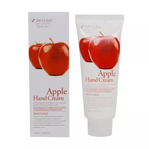 کرم دست مرطوبکننده و شادابکننده عصاره سیب تریدبلیو کلینیک 3W Clinic Apple Hand Cream حجم 100 میل